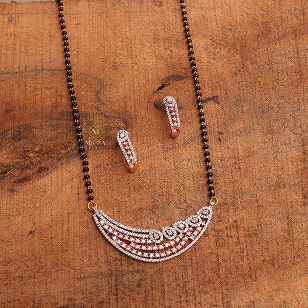 Fevie CZ Designer Mangalsutra Set