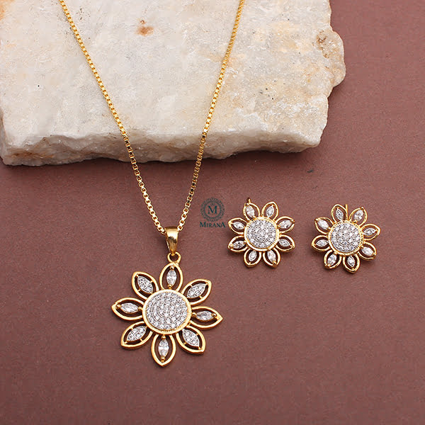 Winnie CZ Designer Pendant Set