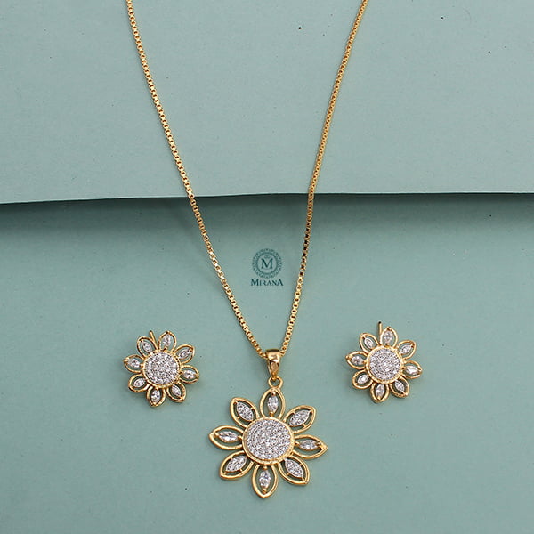 Winnie CZ Designer Pendant Set