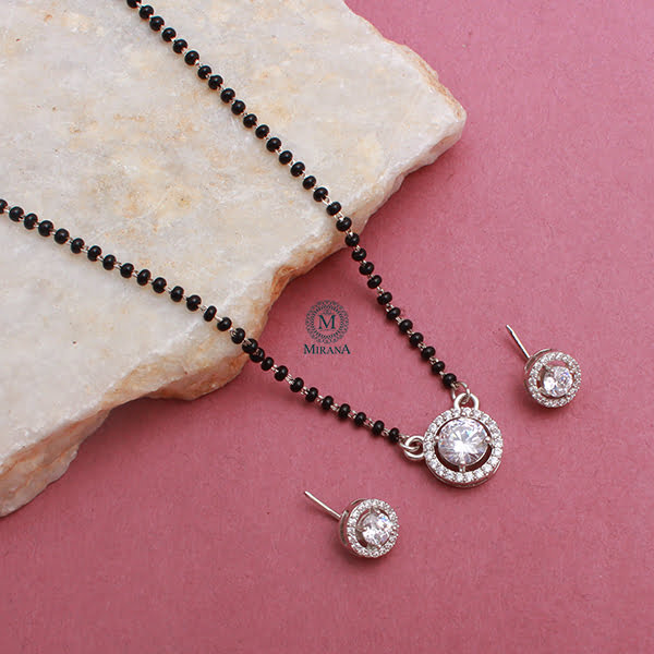 Rennie 925 Silver Designer Mangalsutra Set