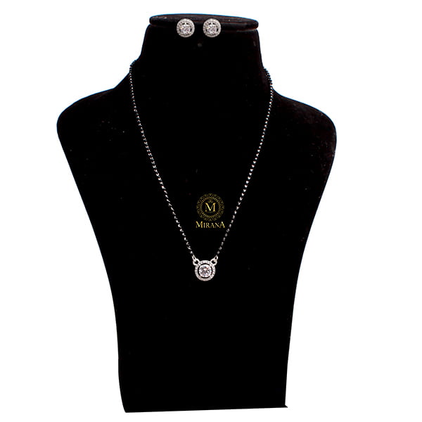 Rennie 925 Silver Designer Mangalsutra Set