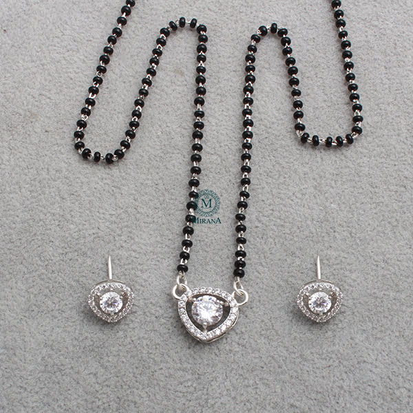 Suzy 925 Silver Designer Mangalsutra Set