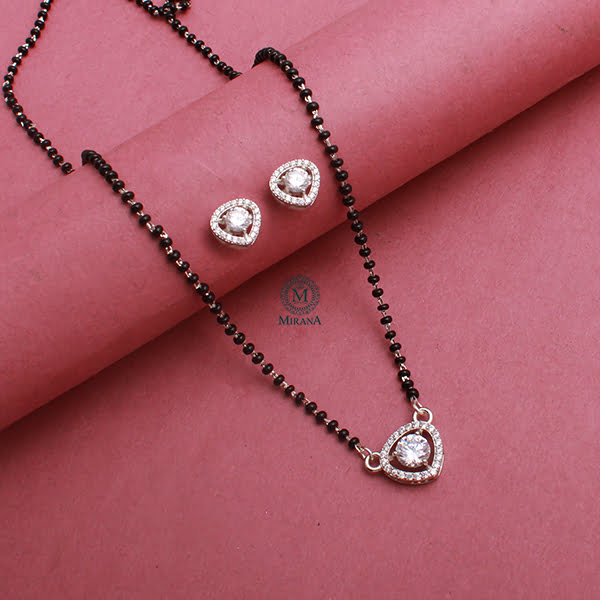 Suzy 925 Silver Designer Mangalsutra Set