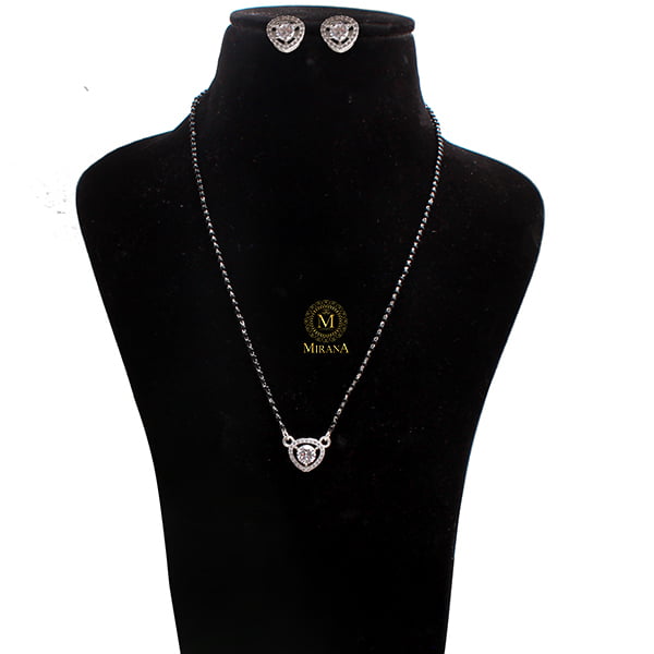 Suzy 925 Silver Designer Mangalsutra Set