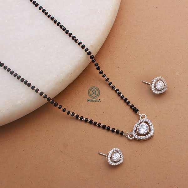 Suzy 925 Silver Designer Mangalsutra Set