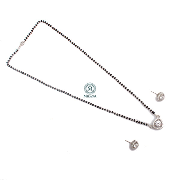 Suzy 925 Silver Designer Mangalsutra Set