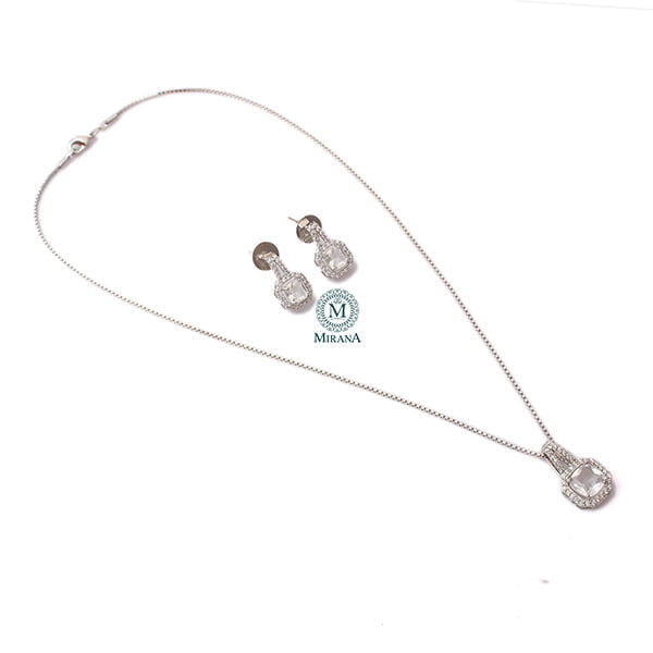 Everly CZ Designer Pendant Set