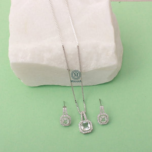 Everly CZ Designer Pendant Set