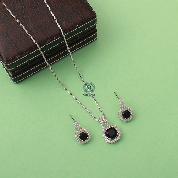 Everly CZ Designer Pendant Set