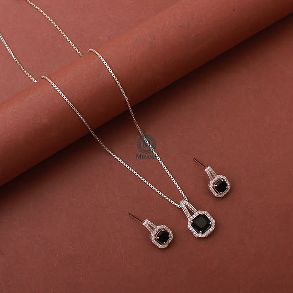 Everly CZ Designer Pendant Set