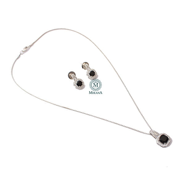 Everly CZ Designer Pendant Set