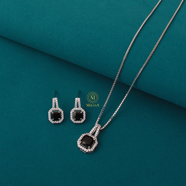 Everly CZ Designer Pendant Set