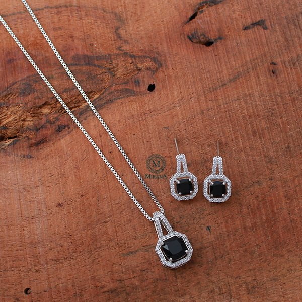 Everly CZ Designer Pendant Set