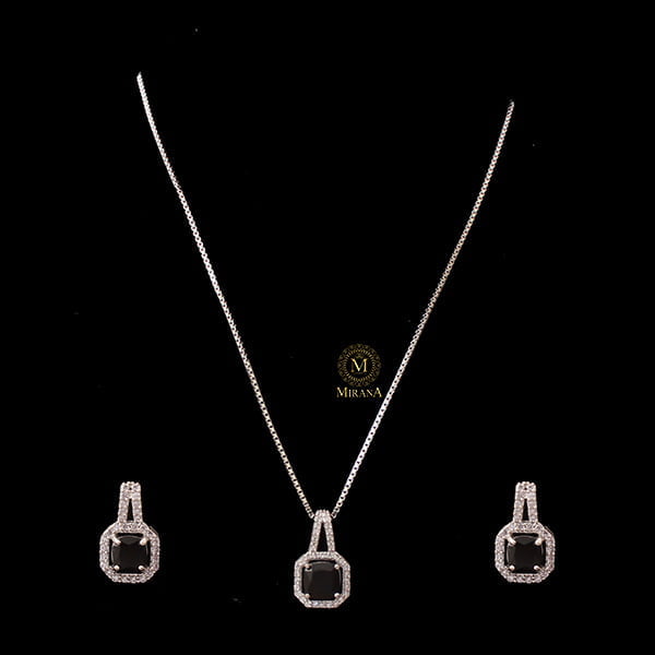 Everly CZ Designer Pendant Set