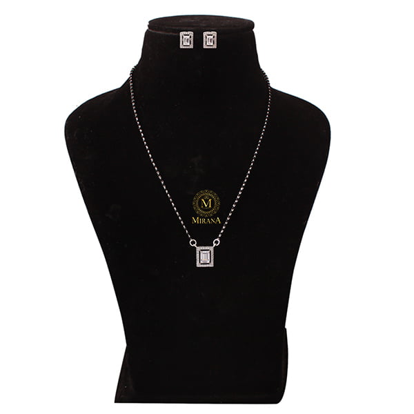 Dania 925 Pure Silver Designer Mangalsutra Set