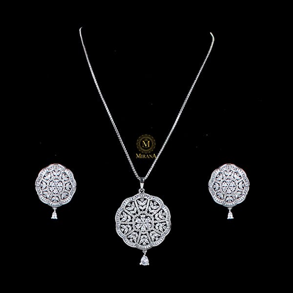 Gracy CZ Designer Pendant Set