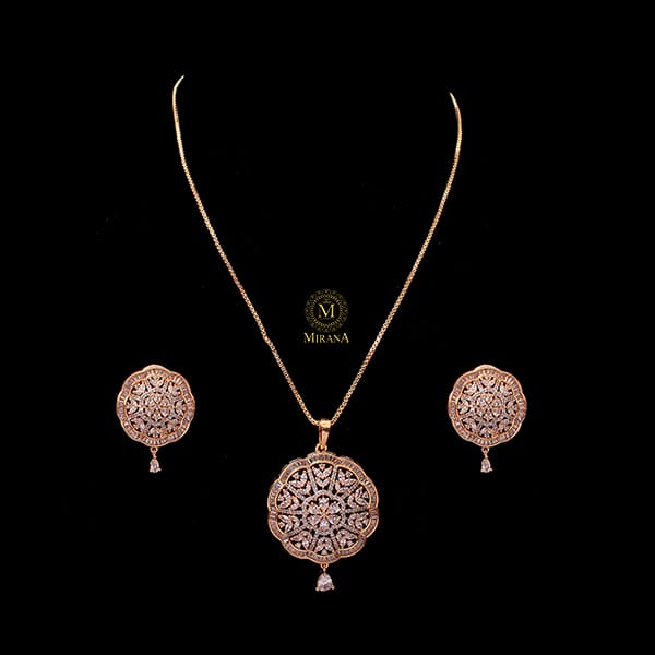 Gracy CZ Designer Pendant Set