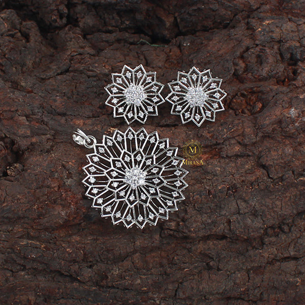 Zuri CZ Designer Pendant Set