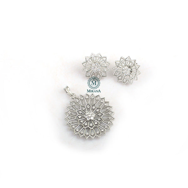 Zuri CZ Designer Pendant Set