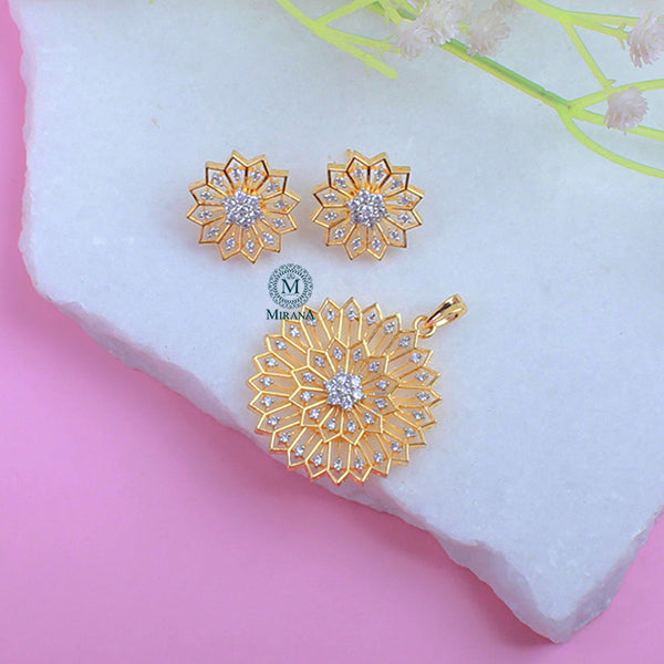 Zuri CZ Designer Pendant Set