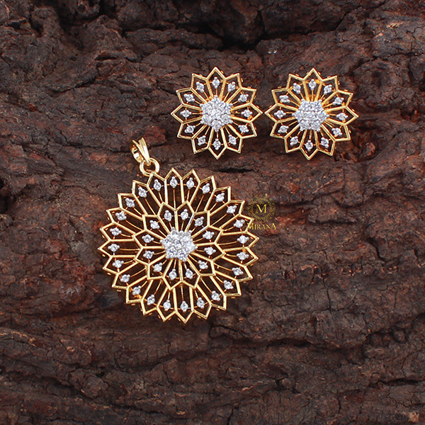 Zuri CZ Designer Pendant Set