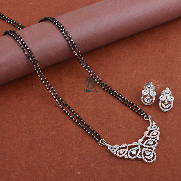 Tiara CZ Designer Mangalsutra Set