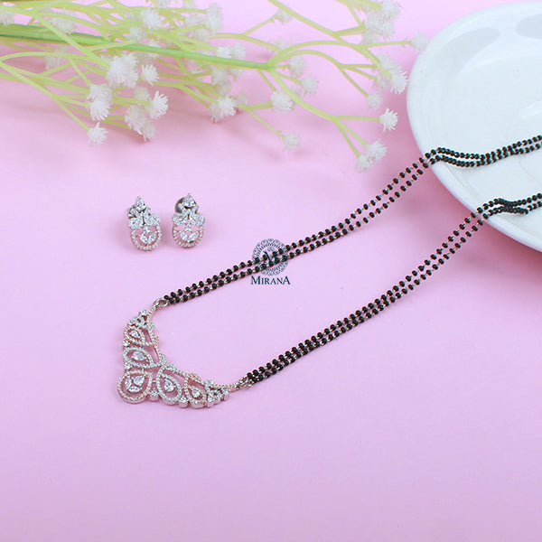 Tiara CZ Designer Mangalsutra Set