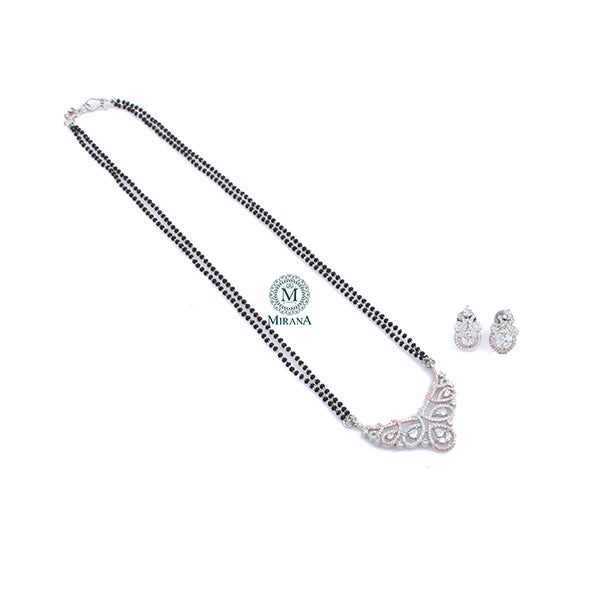 Tiara CZ Designer Mangalsutra Set