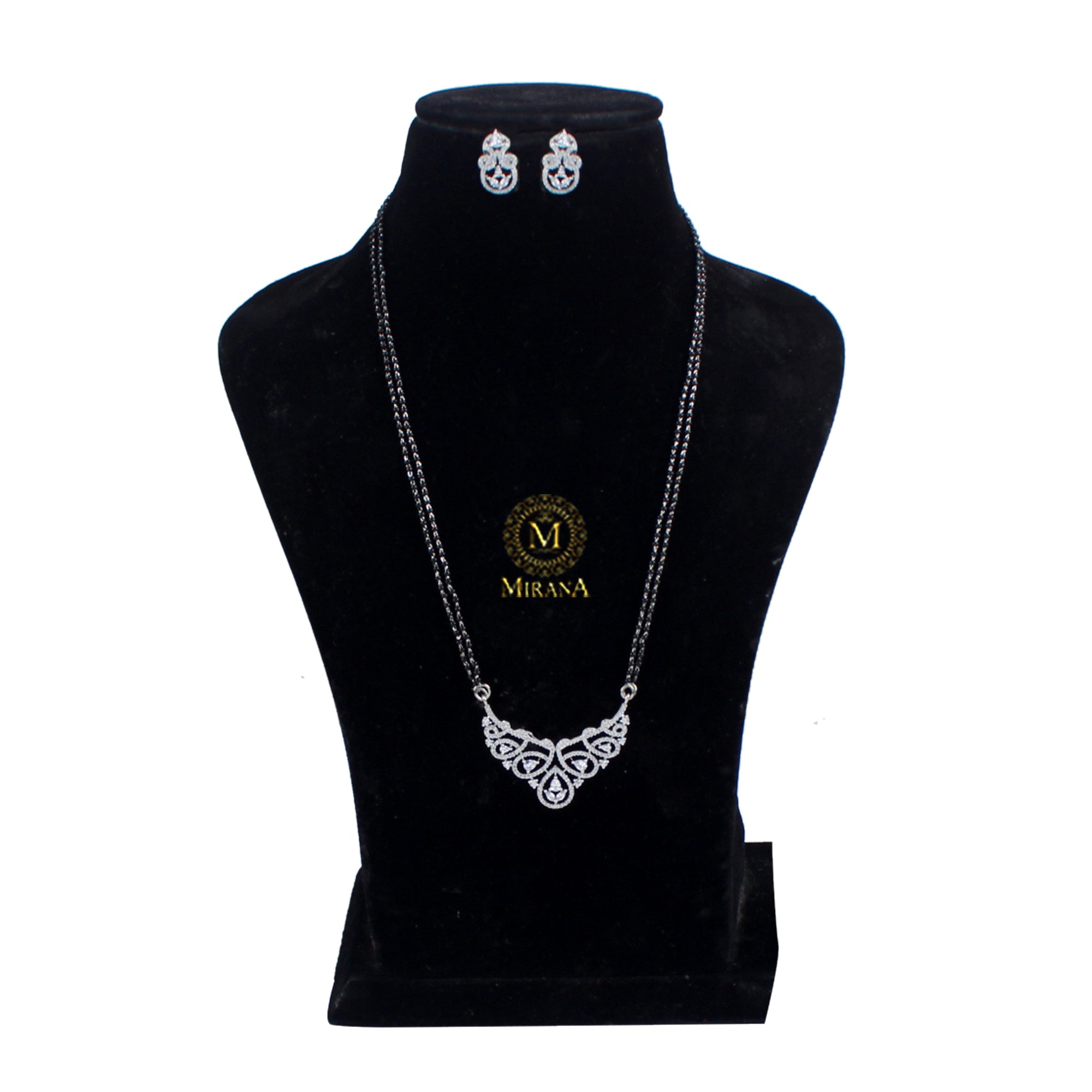 Tiara CZ Designer Mangalsutra Set