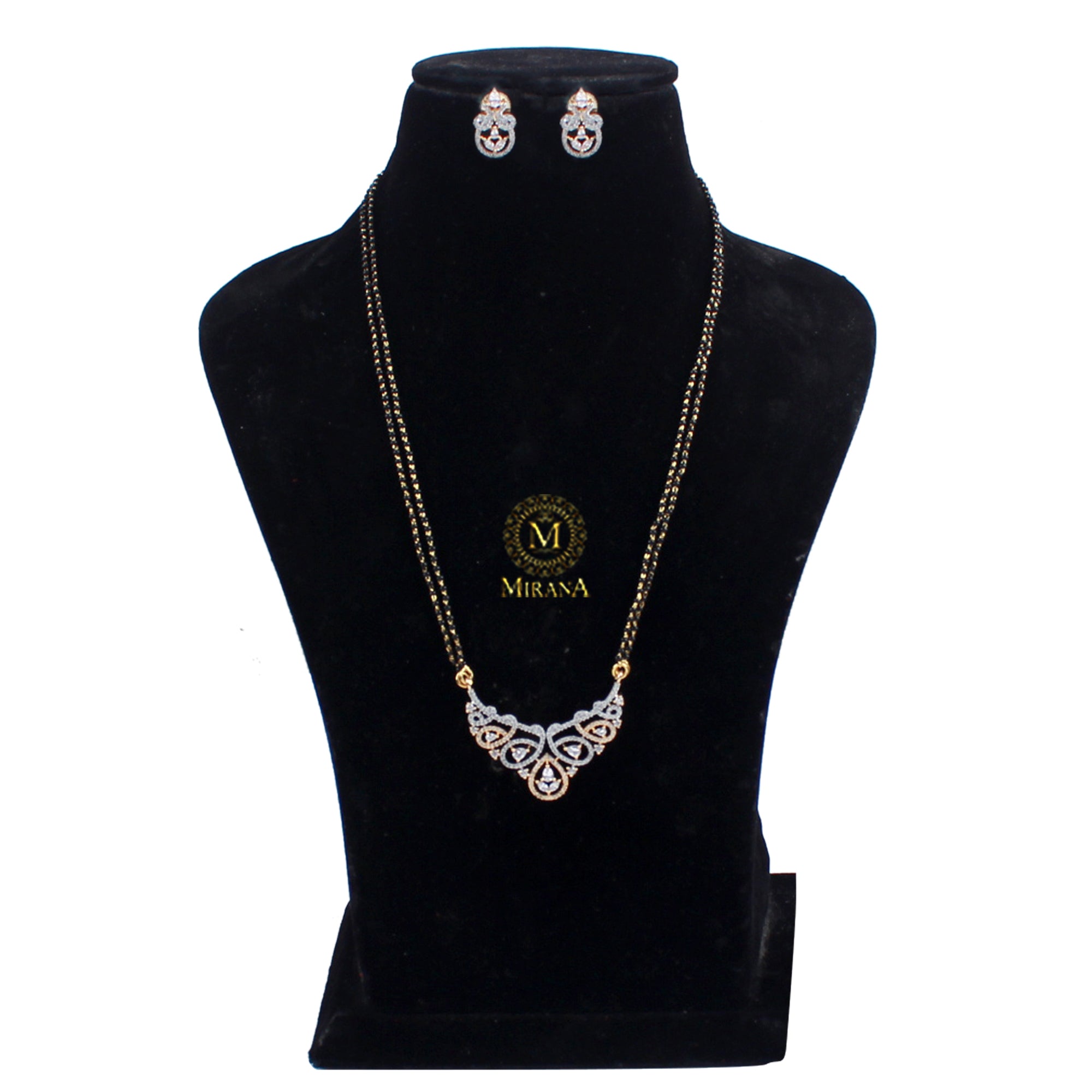 Tiara CZ Designer Mangalsutra Set