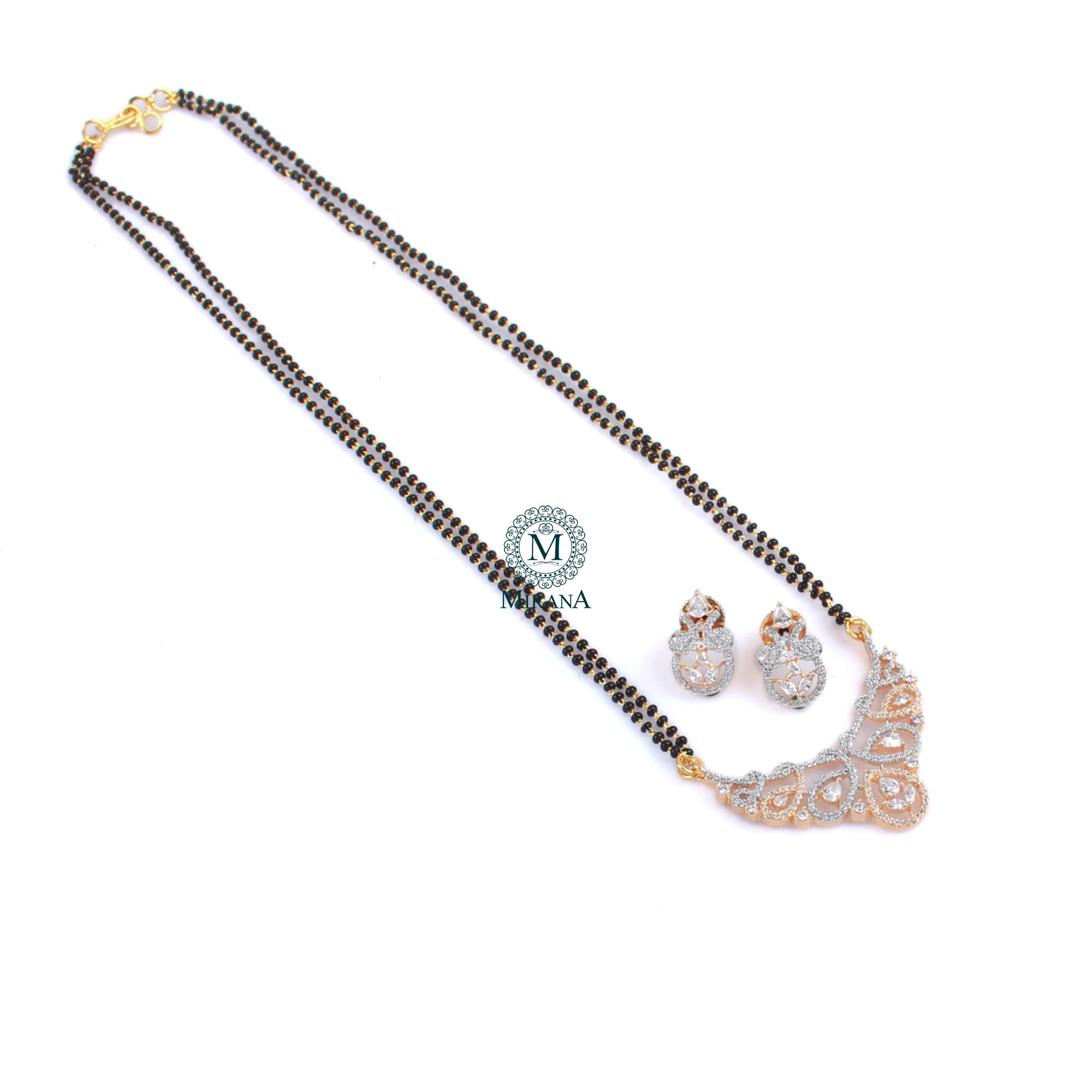 Tiara CZ Designer Mangalsutra Set