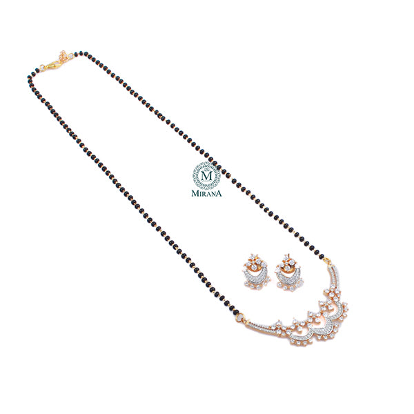 Briti CZ Designer Mangalsutra Set