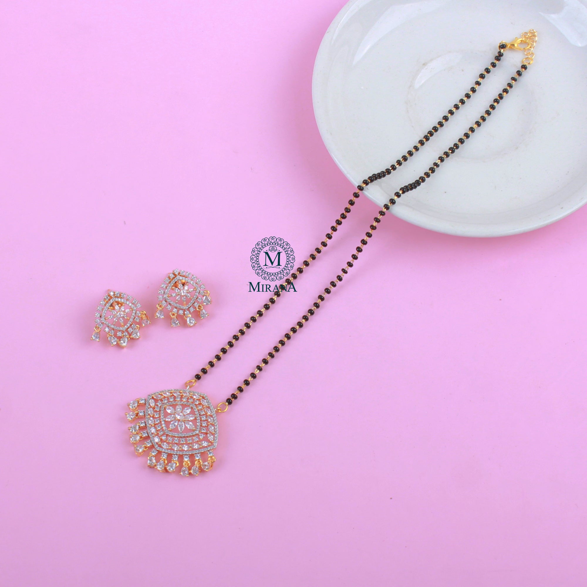 Claire CZ Designer Mangalsutra Set