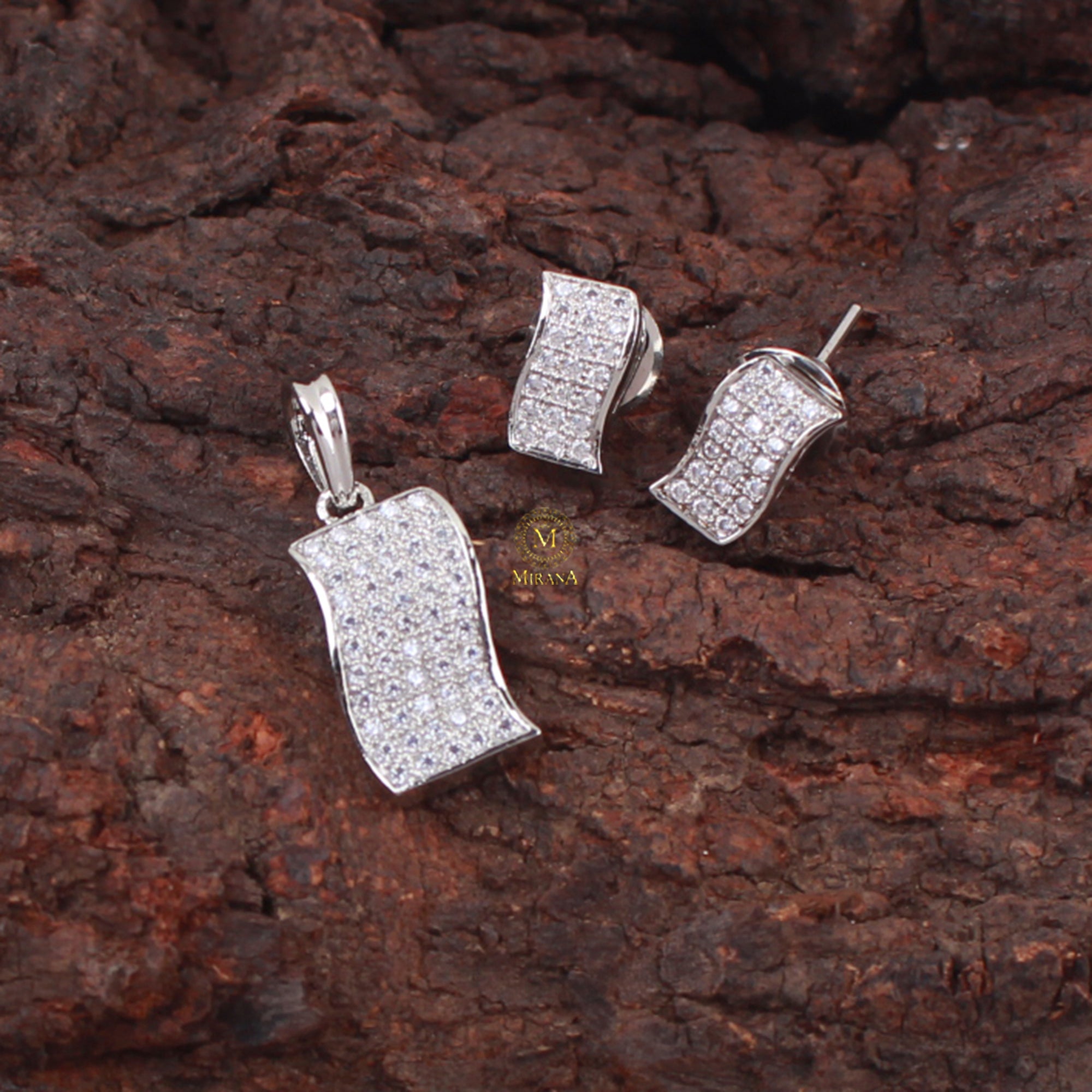 Naomi CZ Designer Pendant Set