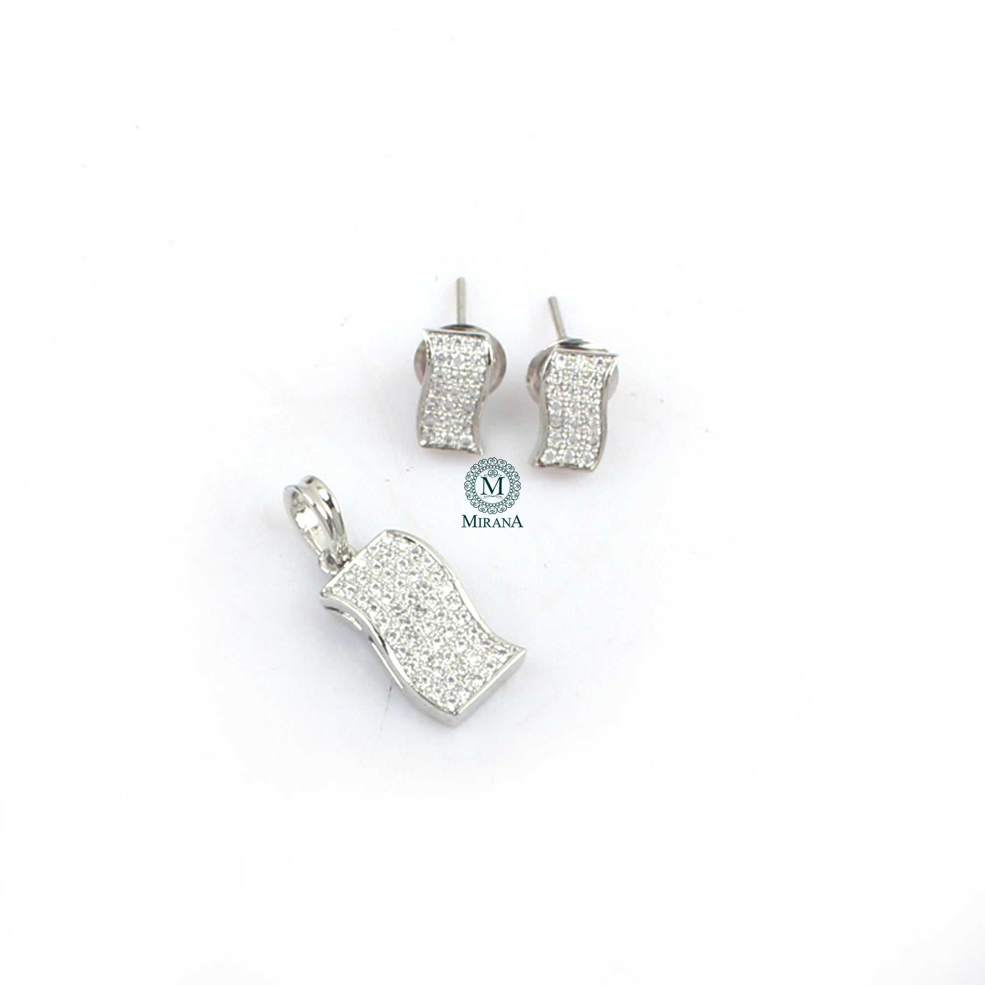 Naomi CZ Designer Pendant Set