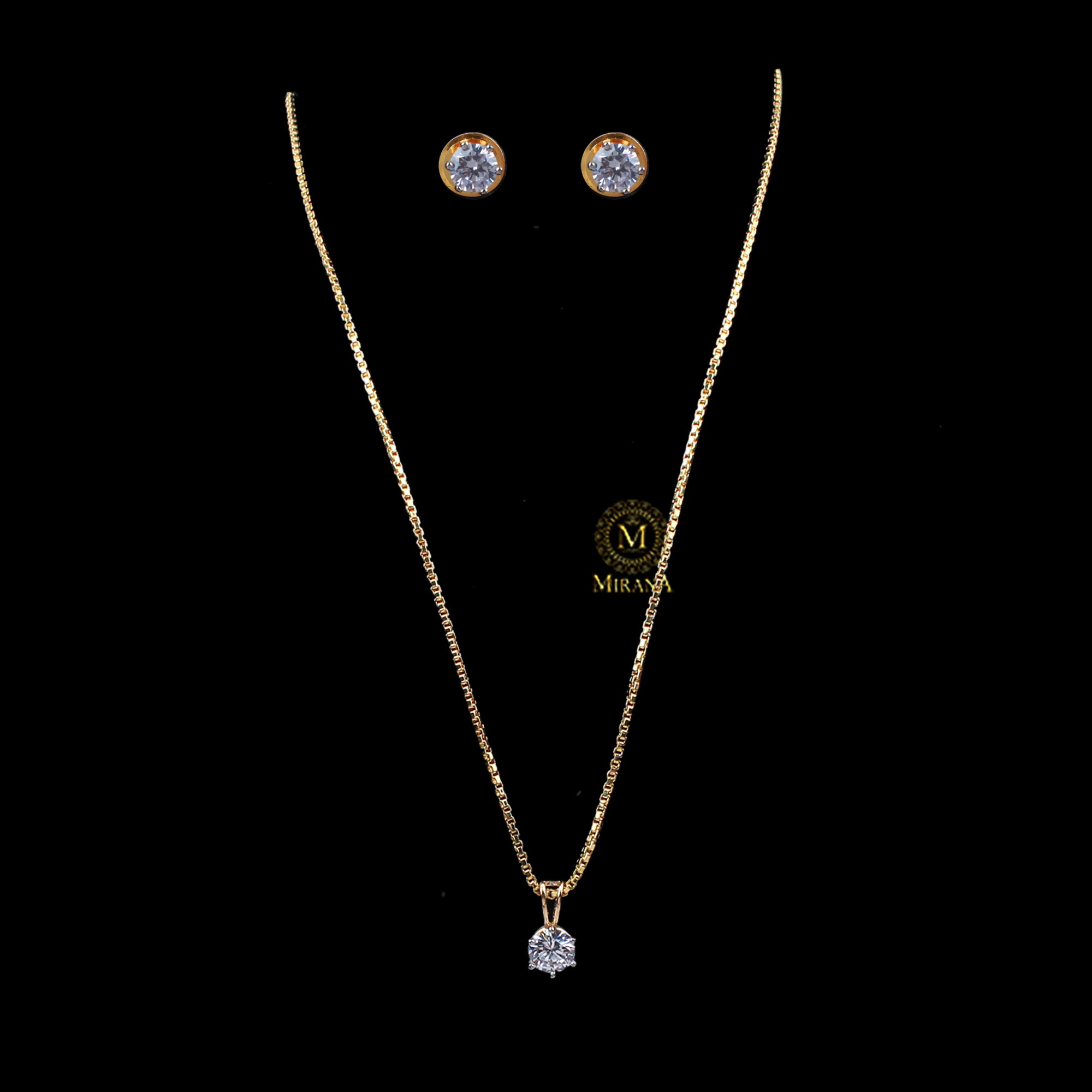Ayla CZ Designer Pendant Set