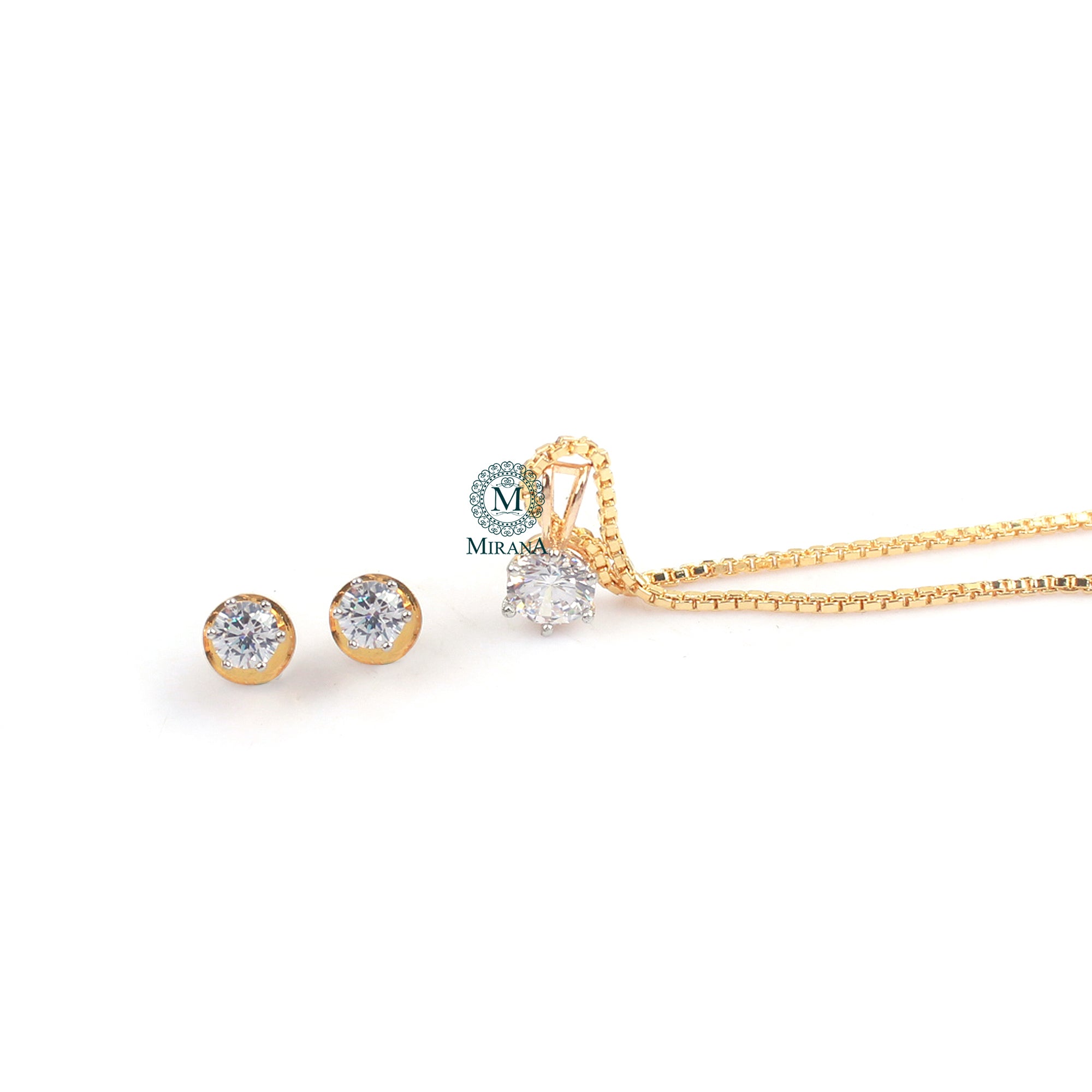 Ayla CZ Designer Pendant Set