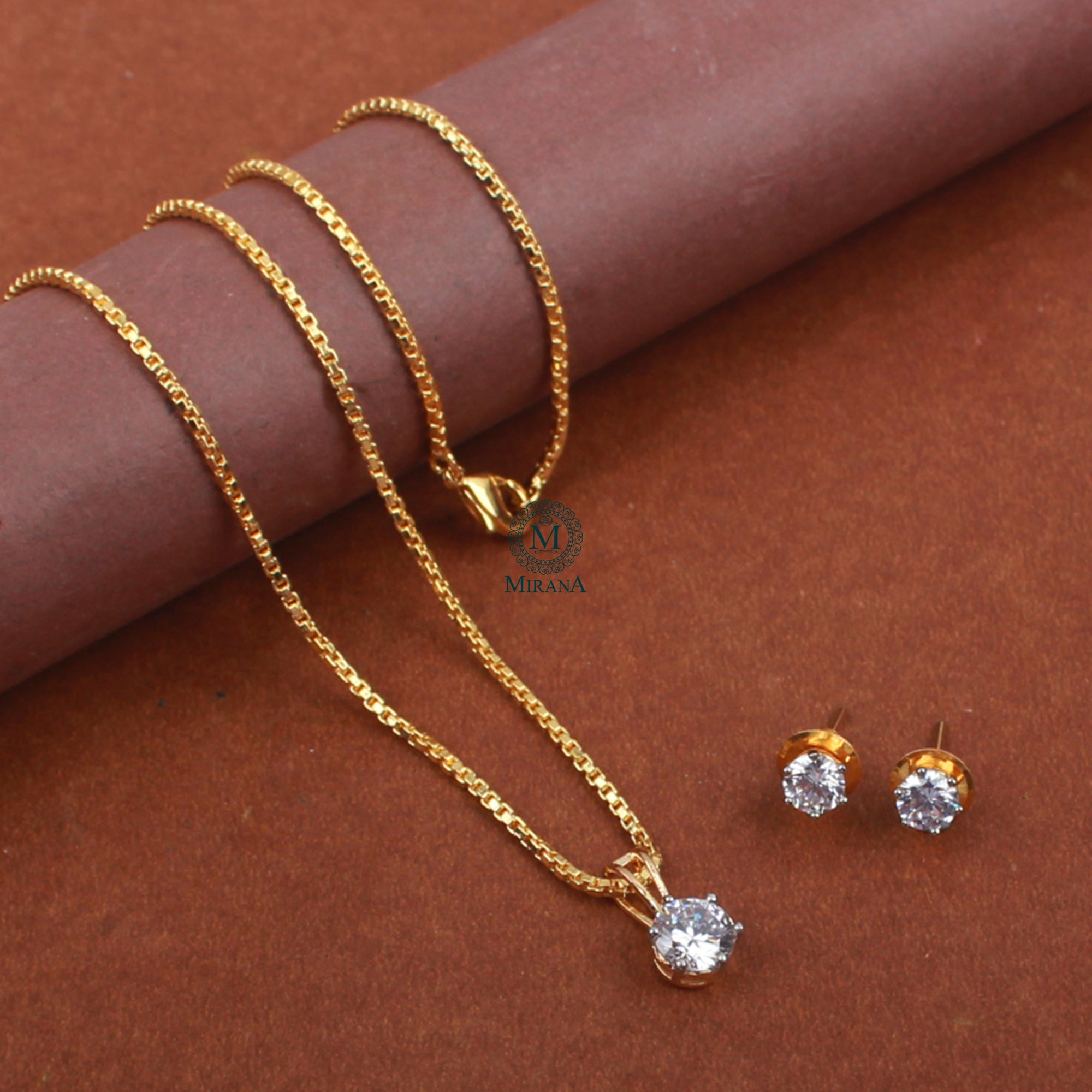 Ayla CZ Designer Pendant Set