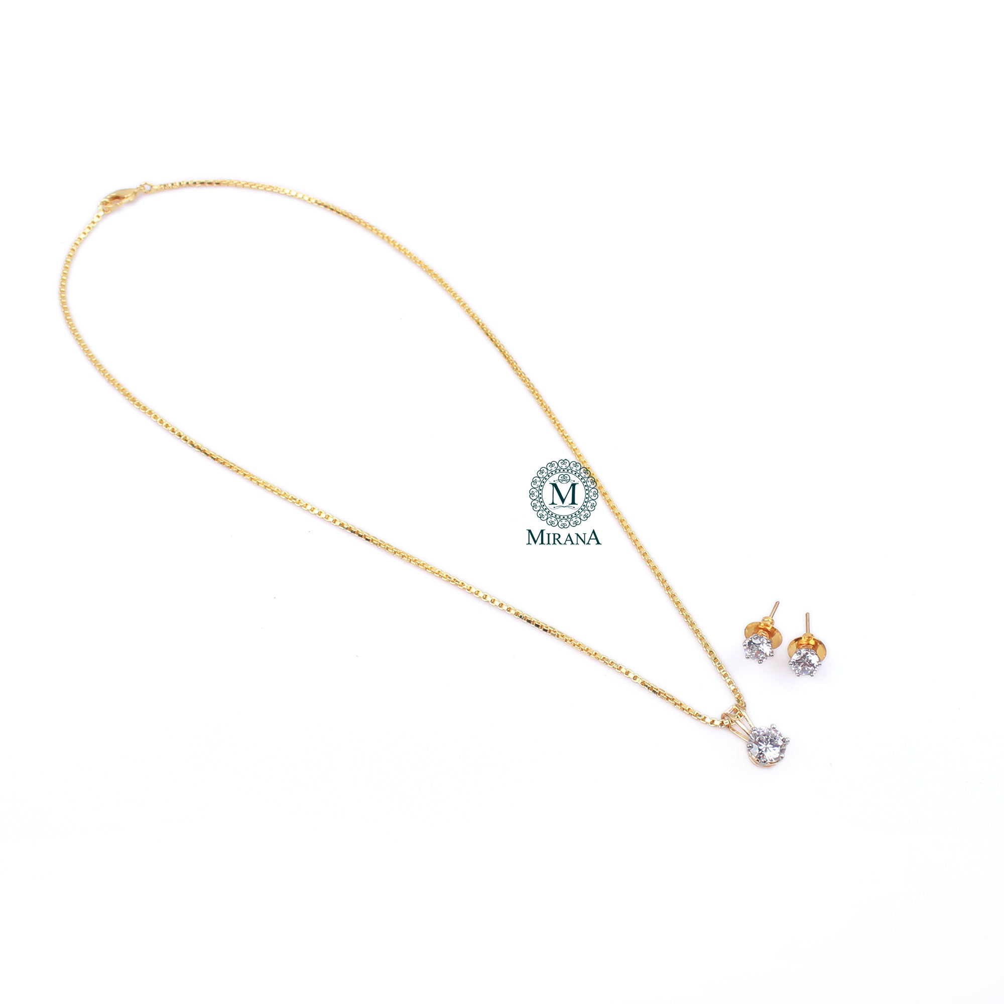 Ayla CZ Designer Pendant Set