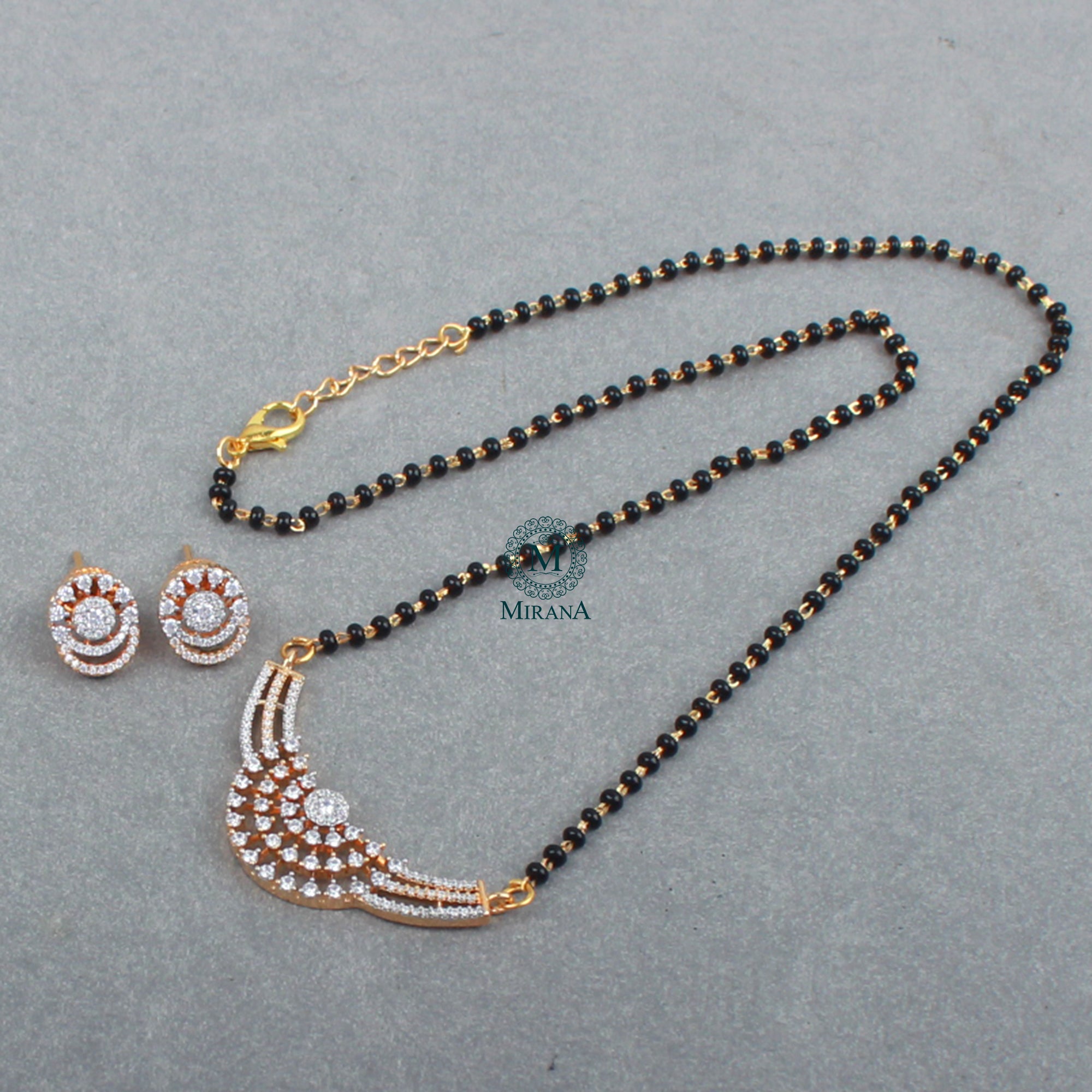 Delia CZ Designer Mangalsutra Set