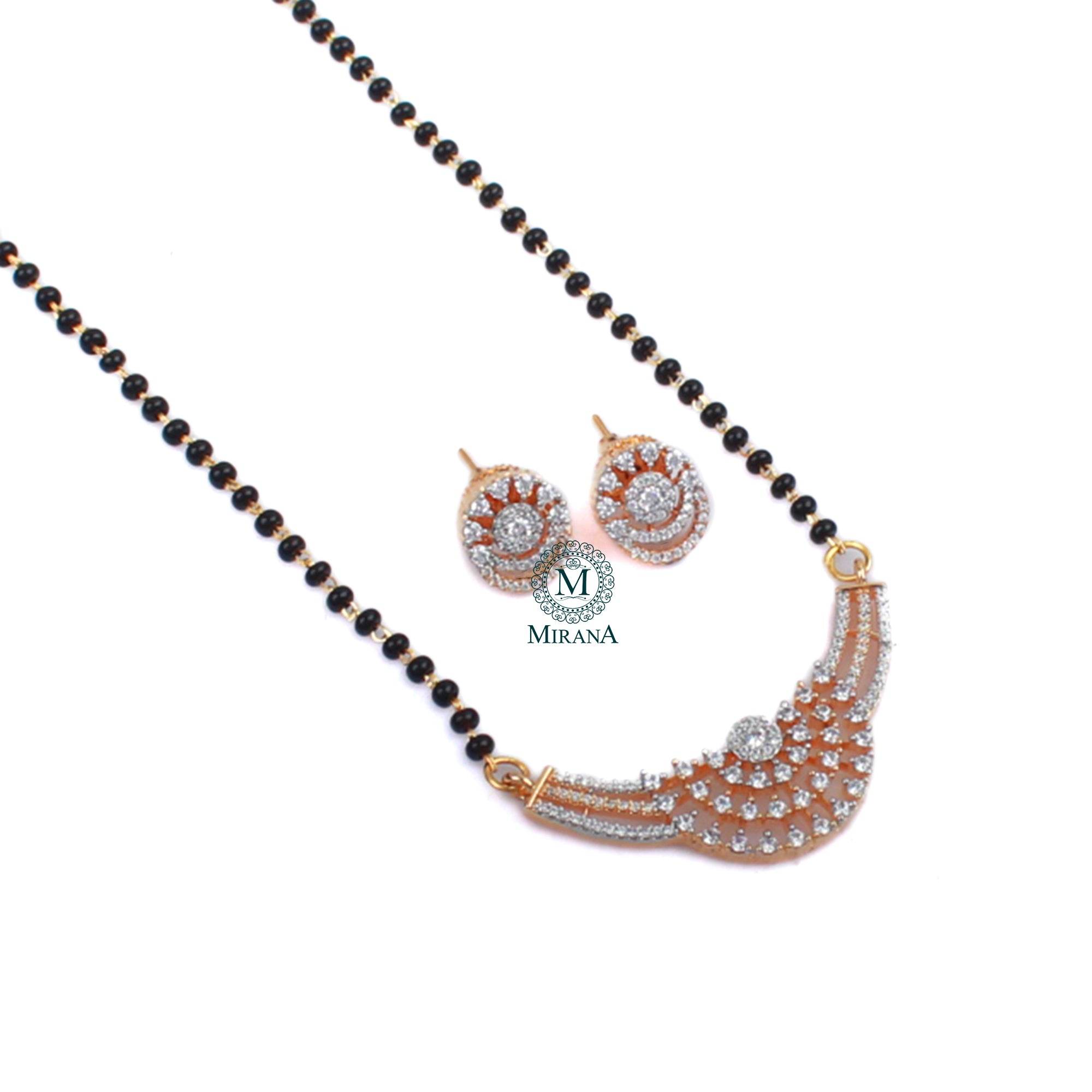 Delia CZ Designer Mangalsutra Set