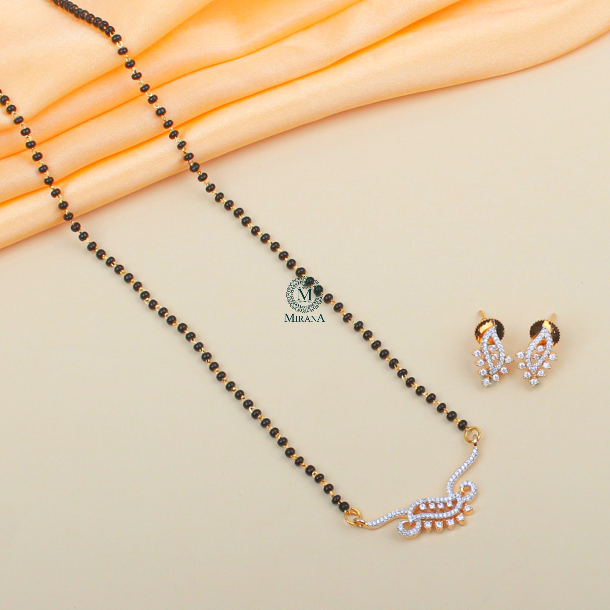 Amara CZ Designer Mangalsutra Set