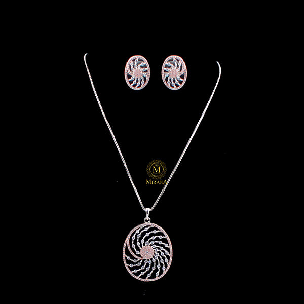 Ella CZ Designer Pendant Set