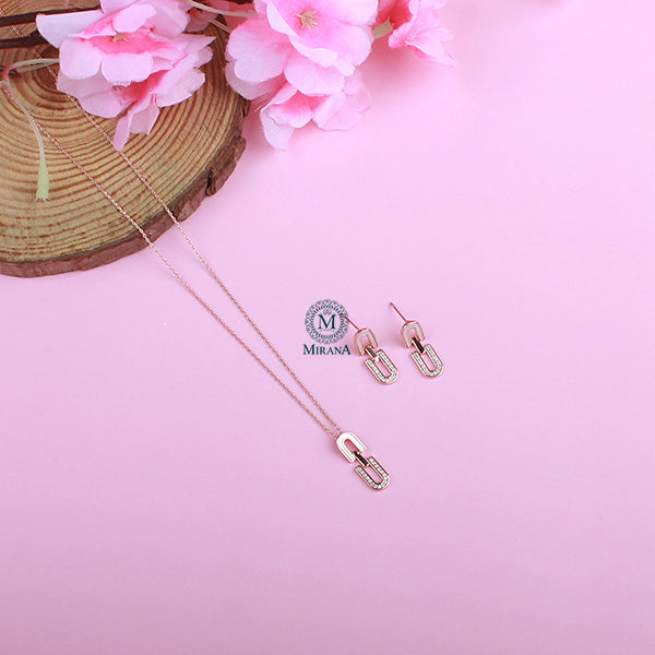 Della CZ Designer Pendant Set