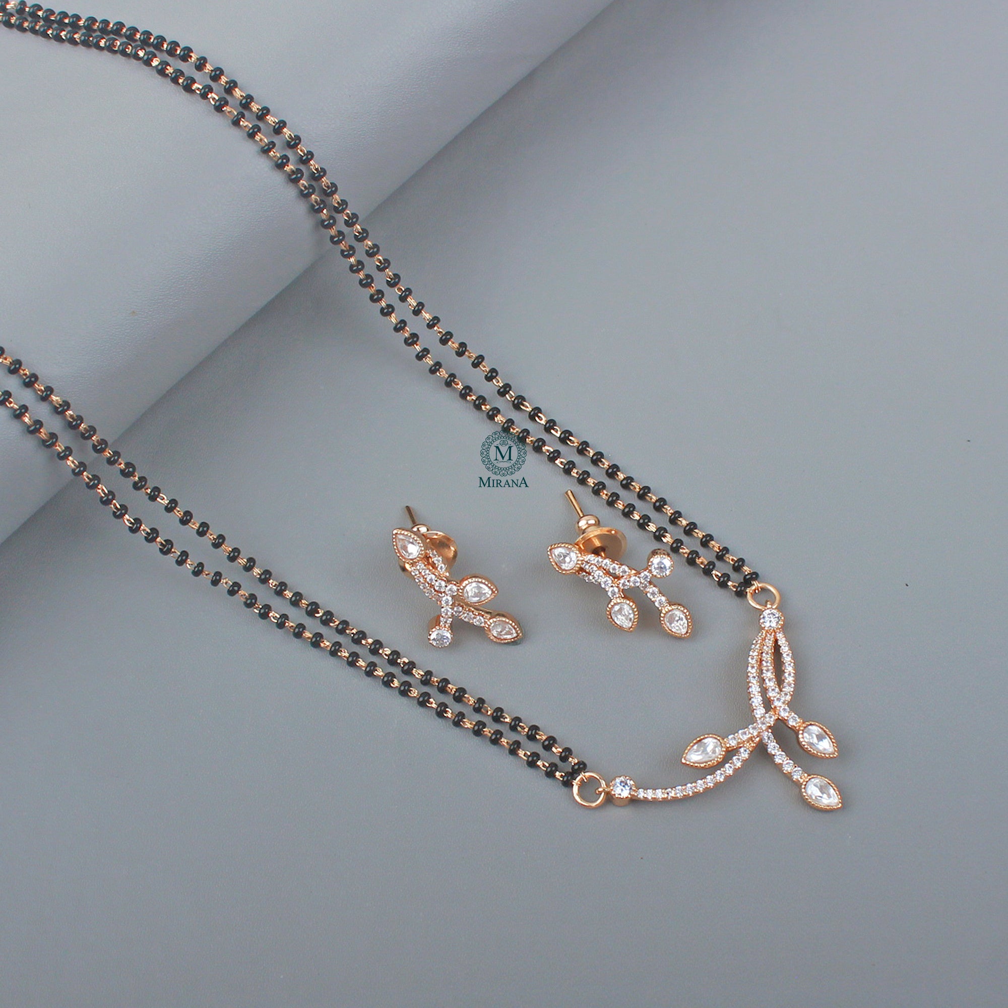 Sharvi CZ Designer Mangalsutra Set