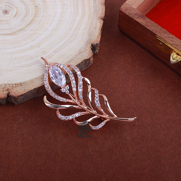 Michael Pearl CZ Designer Brooch