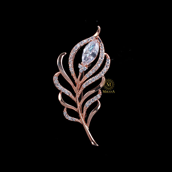 Michael Pearl CZ Designer Brooch