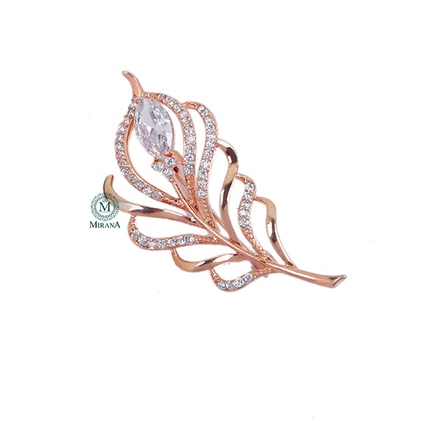 Michael Pearl CZ Designer Brooch