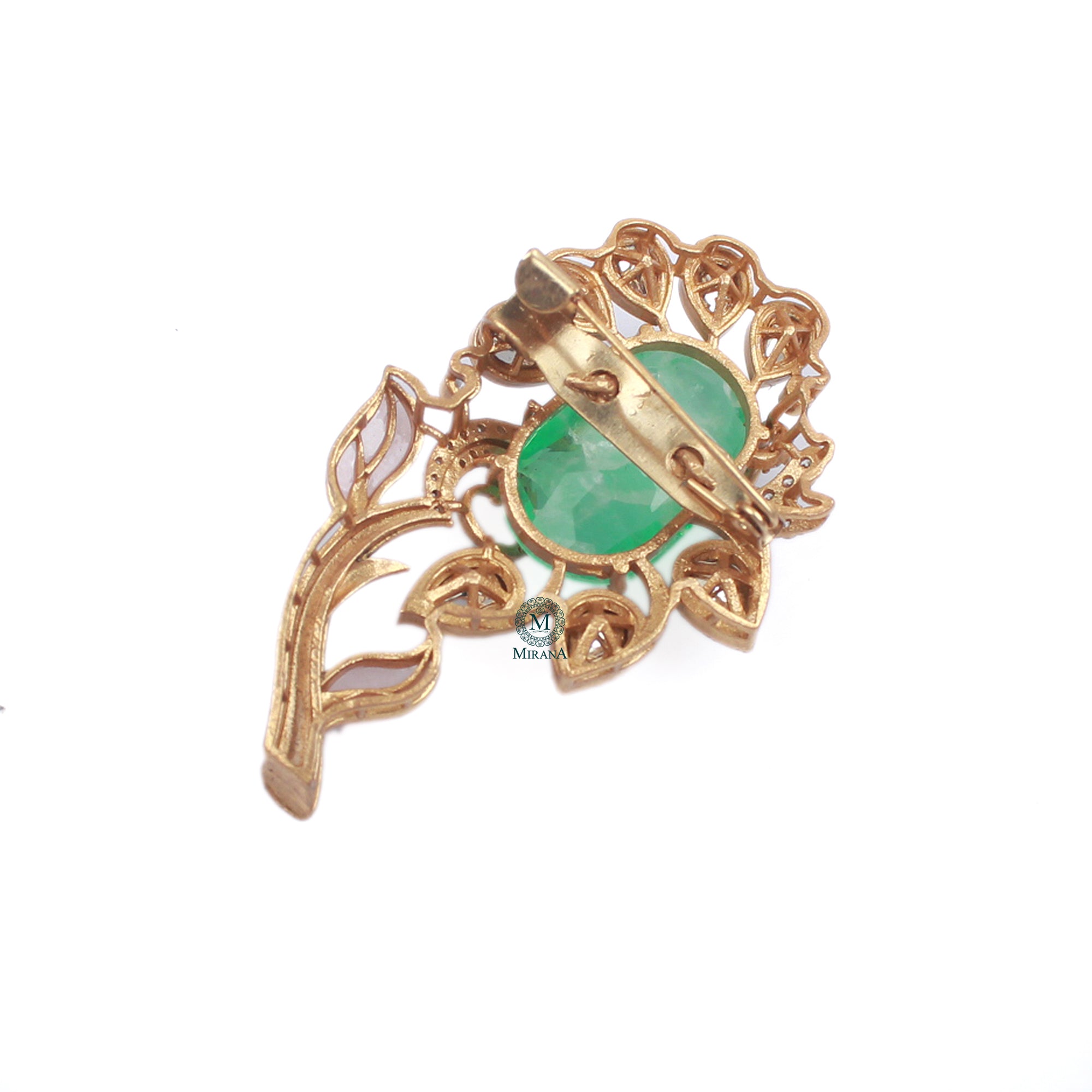Vansh Moissanite Designer Brooch