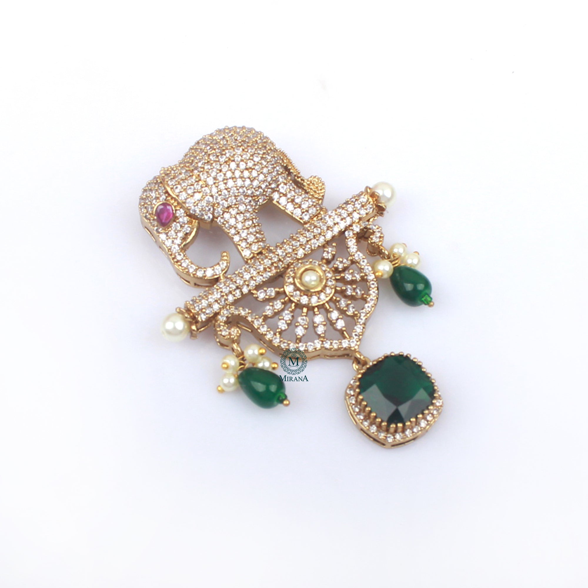 Vedant Pearl Designer Brooch